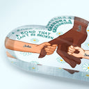 Grandma And Grandkid A Bond That Can't Be Broken - Birthday, Loving Gift For Mom, Mother, Grandmother, Grandparents, Family - Personalized Custom Heart Shaped Acrylic Plaque