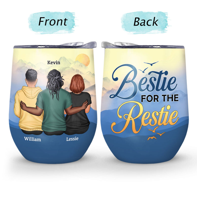 We Will Be Friend Until We Are Old - Gift For Besties, Sisters, Brothers - Personalized Custom Wine Tumbler