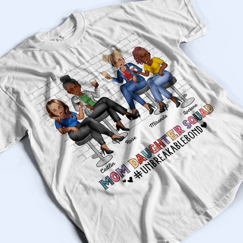 T-shirt personnalisé « Mère et Fille » : Un lien indestructible ! Cadeau d'anniversaire pour maman, grand-mère, grand-mère !