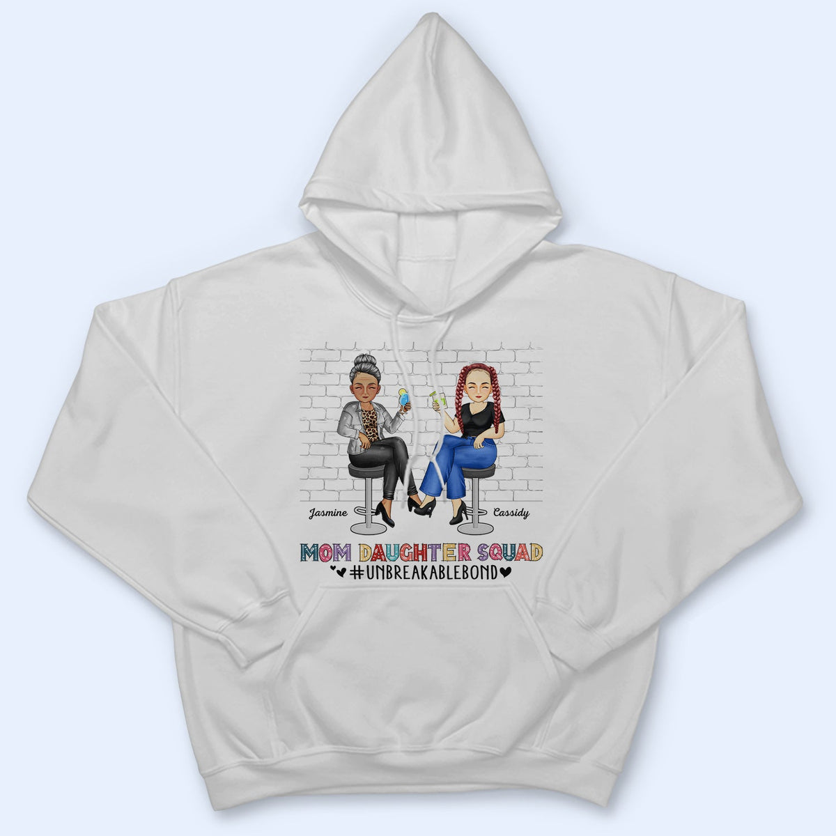 T-shirt personnalisé « Mère et Fille » : Un lien indestructible ! Cadeau d'anniversaire pour maman, grand-mère, grand-mère !