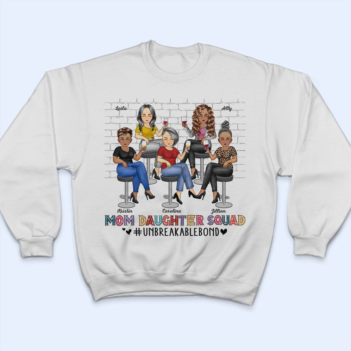 T-shirt personnalisé « Mère et Fille » : Un lien indestructible ! Cadeau d'anniversaire pour maman, grand-mère, grand-mère !