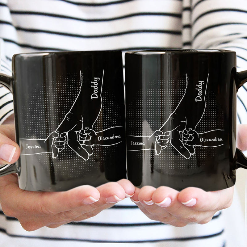 Hand In Hand, I Will Always Protect You - Birthday, Loving Gift For Mom, Dad, Papa, Nana, Grandma, Grandpa - Personalized Custom Mug