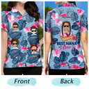 Meilleure maman, grand-mère, tante de tous les temps - Cadeau d'anniversaire, d'amour, de vacances pour mère, grand-mère, grand-mère - Chemise hawaïenne personnalisée