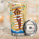 The Beach The Pool Is Calling And I Must Go - Birthday, Vacation, Traveling Gift For Woman, Man - Personalized Custom Tumbler