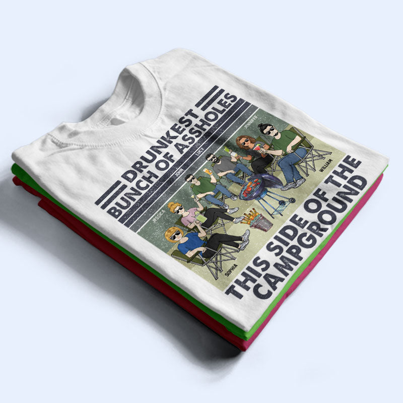 Drunk Campers Matter Camping Friends - Gift For Camp Besties - Personalized Custom T Shirt