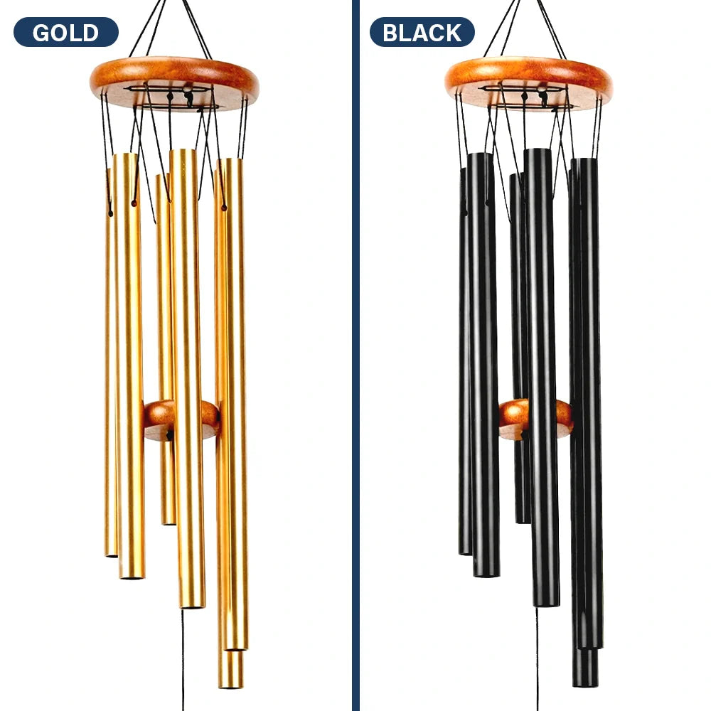 Sad,Memorial,Dog Lovers,Cat Lovers,Pet Lovers,Family - Listen To The Wind And Think Of Me Black Pet Memorial - Personalized Wind Chime