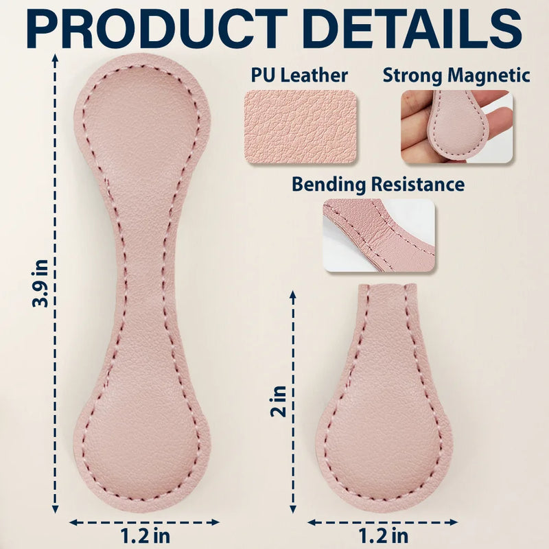 Custom Photo Not Now I Am Reading - Personalized Circle Leather Magnetic Bookmark