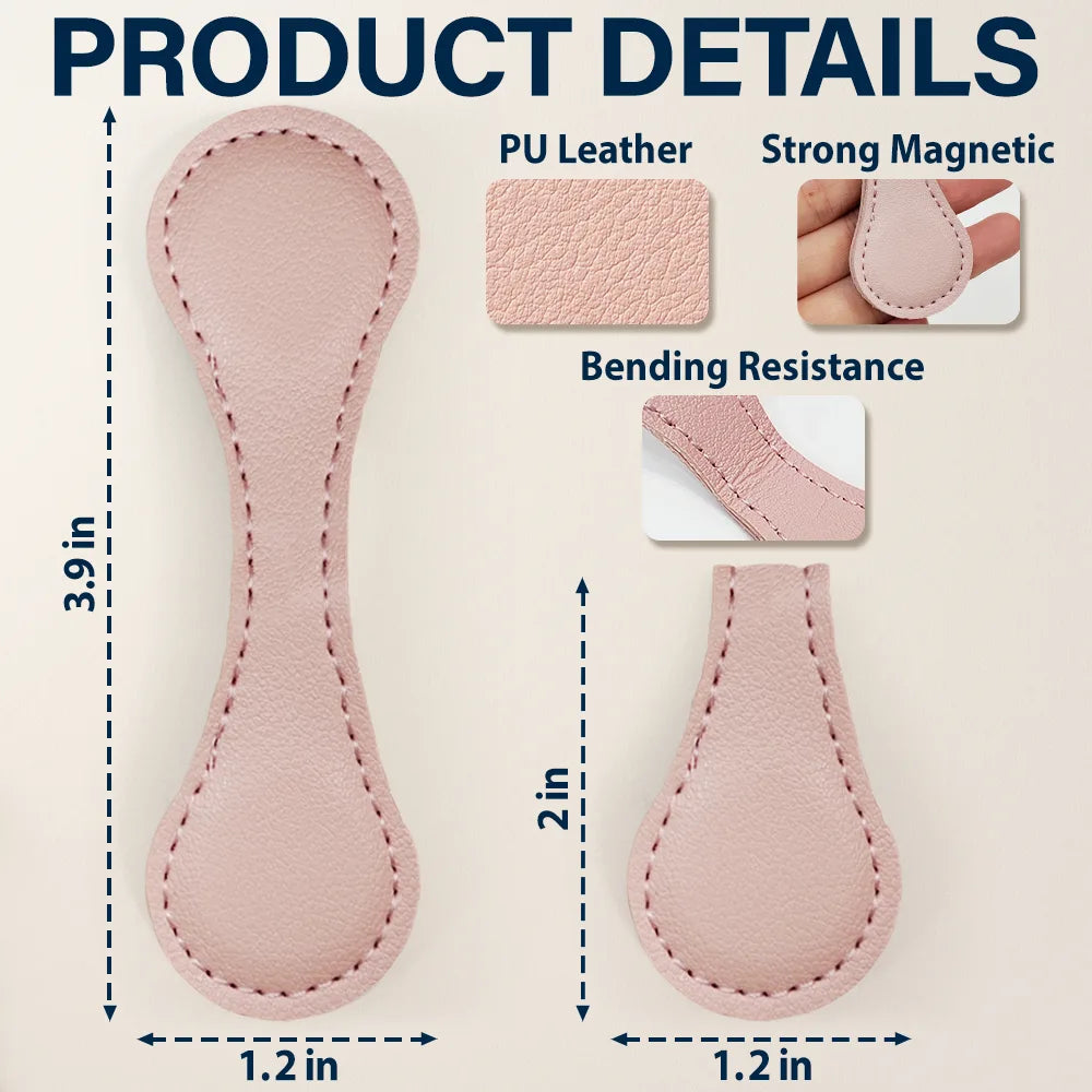 Reading, Gift For Yourself, Gift For Women, Happy - Pet Lovers Funny You Pawsed Here - Personalized Circle Leather Magnetic Bookmark