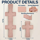 Gift For Yourself,Reading,Christian,Love - Custom Photo In Loving Memory Memorial - Personalized Cross Leather Magnetic Bookmark