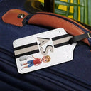 Travel,Gift For Yourself - Vintage Monogram Travel - Personalized Luggage Tag