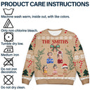 Family,Happy,Christmas - Vintage Family Christmas - Personalized Unisex Ugly Sweater