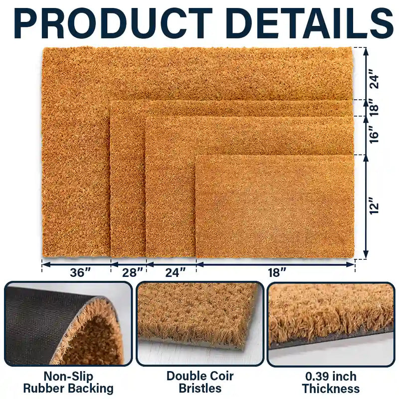 Dog Lovers,Dog Mom,Dog Dad,Dog Couple,Pet Lovers,Pet Mom,Pet Dad,Pet Couple,Happy - Visitors Must Be Approved By Dogs - Personalized Coconut Doormat