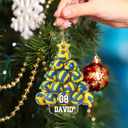 Gift For Yourself, Gift For Women, Gift For Men, Baseball, Basketball, Football, Golf, Happy, Christmas - Volleyball Christmas Tree - Personalized Custom Shaped Acrylic Ornament