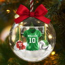 Gift For Yourself, Gift For Women, Gift For Men, Happy, Top Market - Volleyball Player Uniform - Personalized 3D Acrylic Ball Ornament