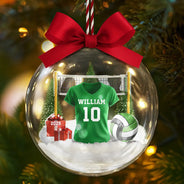 Gift For Yourself, Gift For Women, Gift For Men, Happy, Top Market - Volleyball Player Uniform - Personalized 3D Acrylic Ball Ornament