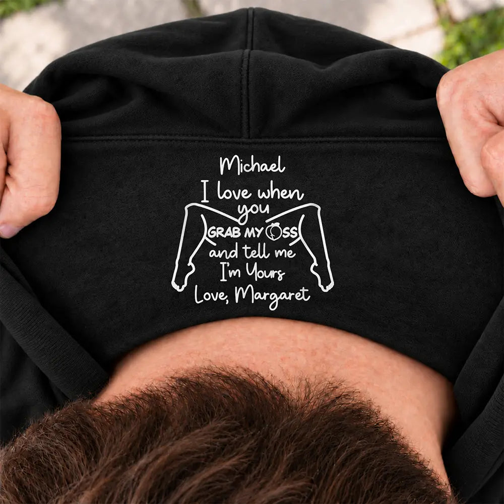 Custom Text,Gift For Couples,Gift For Him,Gift For Husband,Humorous - Naughty Gift For Husband - Personalized I Love Your Face T Shirt