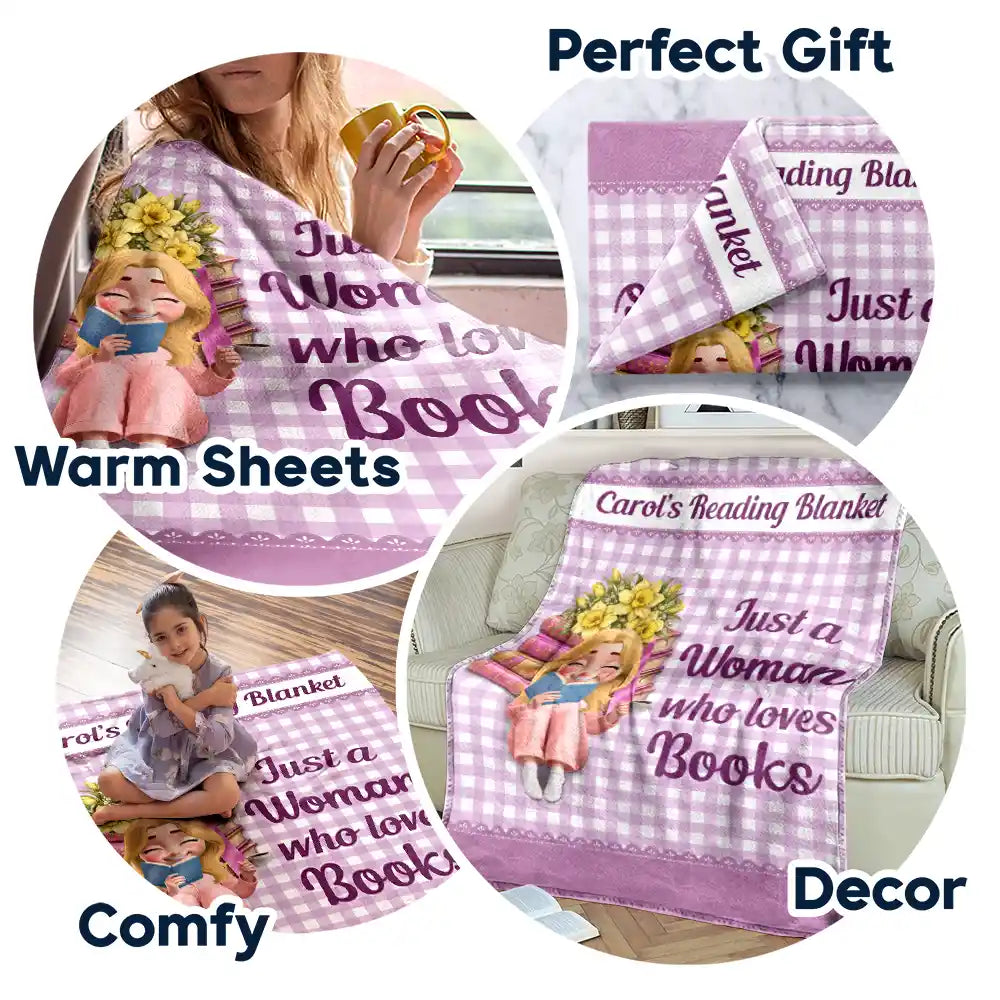 Confident,Gift For Women,Gift For Yourself,Gifts For Her,Reading,Vector - Gift For Book Lovers - Personalized Reading Is My Therapy Fleece Blanket, Sherpa Blanket
