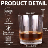 Gift For Father,Gift For Mother,Love - Custom Photo Like Mother Like Daughter - Personalized Whiskey Glass