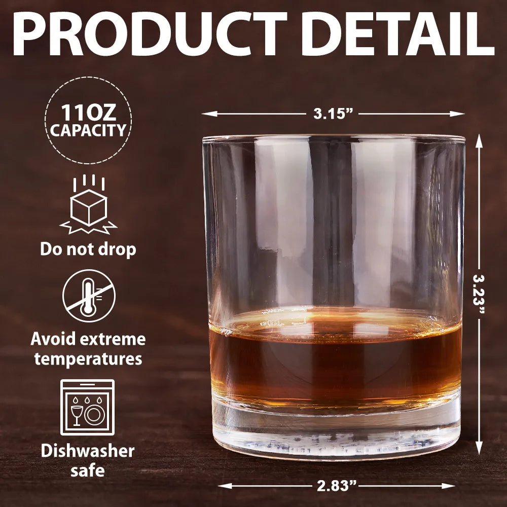 Gift For Couples,Old Couples,Gift For Husband,Gift For Wife,Gift For Boyfriend,Gift For Girlfriend,Happy - Adventure Partners For Life - Personalized Whiskey Glass