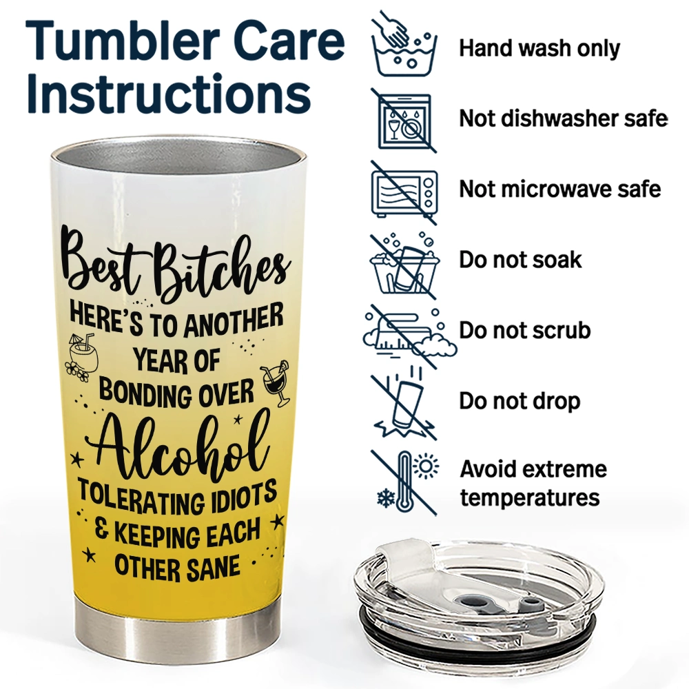 Gift For Bestie,Summer,Beach,Happy - Warning The Girls Are Drinking Again Beach - Personalized Tumbler