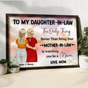 Gift For Daughter,Mom - Daughters (Adult),Love - Watching You Being A Mom Mother To Daughter - Personalized Poster