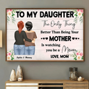 Gift For Daughter,Mom - Daughters (Adult),Love - Watching You Being A Mom Mother To Daughter - Personalized Poster