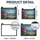 Mom,Daughters,Gift For Daughter,Gift For Mother - Watching You Being A Mom Mother To Daughter Starry Night - Personalized Window Hanging Suncatcher Ornament