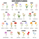 Gift For Wife,Gift For Yourself,Gift For Women,Gift For Mother,Gift For Aunt,Gift For Grandma,Gift For Bestie,Gift For Sisters,Happy - Mom Grandma Women Kitchen Birth Flower - Personalized Kitchen Towel