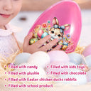 Easter,Happy,Gift For Kids,Parents - Watercolor Bunny Chick - Personalized Fillable Egg