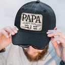 Gift For Husband,Gift For Father - We Love You Dad - Personalized Vintage Washed Denim Cap