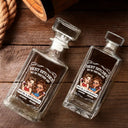 Gift For Bestie,Gift For Sisters,Funny,Gift For Women - We Go Together Like Drunk And Disorderly - Personalized Square Whiskey Bottle