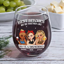 We Go Together Like Drunk And Disorderly - Personalized Stemless Wine Glass