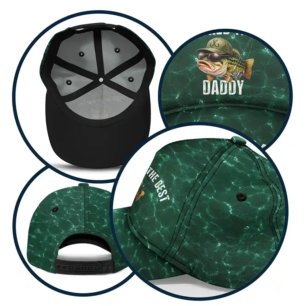 Gift For Father,Fishing,Humorous,Icon - We Hooked The Best Dad Grandpa - Personalized Classic Cap