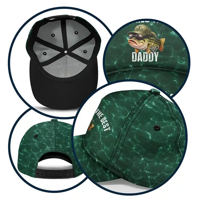 Gift For Father,Fishing,Humorous,Icon - We Hooked The Best Dad Grandpa - Personalized Classic Cap