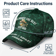 Gift For Father,Fishing,Humorous,Icon - We Hooked The Best Dad Grandpa - Personalized Classic Cap