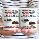Pet Lovers,Pet Dad,Dog Lovers,Dog Dad,Happy,Gift For Father - We Love Naps - Personalized Mug
