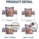 Gift For Mother,Mom - Daughters (Adult),Gift For Daughter,Happy - We Love You Mom Mother Daughter - Personalized Window Hanging Suncatcher Ornament