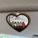 Family, Memorial, Sad - We Miss You Family Memorial - Personalized Custom Shaped Car Visor Clip