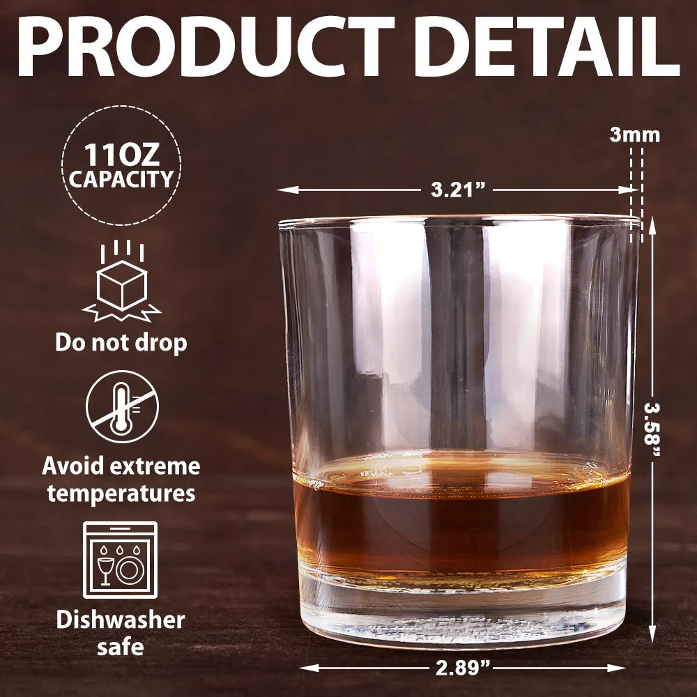 Sport Dad,Gift For Father,Football (Soccer),Happy,Non-Eng,Custom Text,Proud - We Scored The Best Dad Papa Soccer Football - Personalized Engraved Whiskey Glass