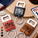 Independence Day,America 250th,Gift For Men,Gift For Boyfriend,Gift For Husband,Gift For Uncle,Gift For Grandpa,Gift For Father,Gift For Son - We The People America 250 Years Of Freedom - Personalized Leather Bottle Opener Keychain