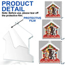 Dog Lovers,Dog Mom,Dog Dad,Dog Couple,Gift For Women,Gift For Men,Christmas,Happy - We Woof You A Merry Christmas - Personalized Custom Shaped Acrylic Ornament