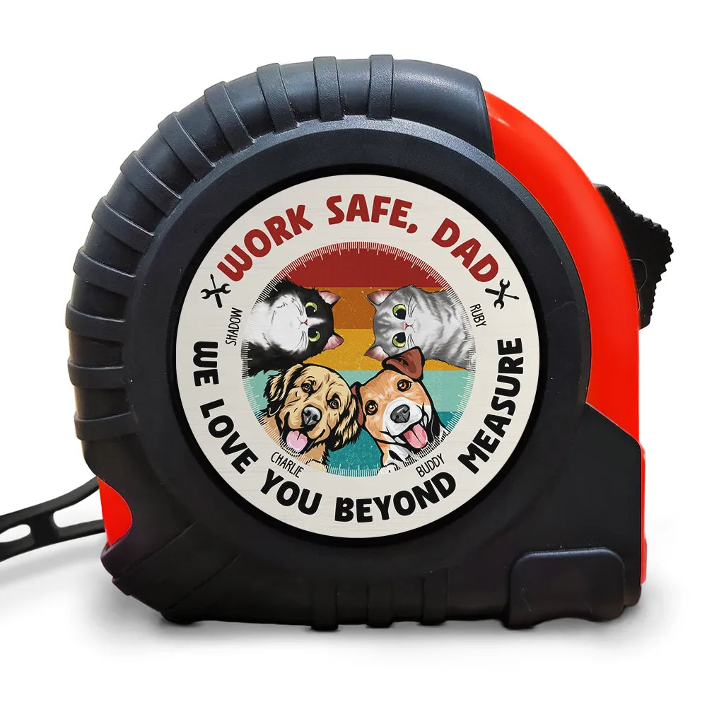 We Woof You Beyond Measure - Personalized Tape Measure