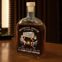 Campsite, Camping, Gift For Bestie, Funny - We're Drunks We Go Camping - Personalized Whiskey Bottle