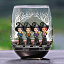 Halloween,Funny,Gift For Bestie - We're Not Sugar And Spice And Everything Nice Best Friends - Personalized Stemless Wine Glass