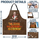 Custom Photo Mr. Good Lookin' Is Cookin' - Personalised Apron