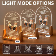 Anniversary, Christmas, Gift For Couples, Gift For Wife, Gifts For Her, Romantic, Vector - Anniversary Gift For Couples - Personalized To My Wife Night Light