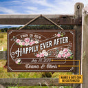 Wedding This Is Our Happily Ever After Custom Wood Rectangle Sign