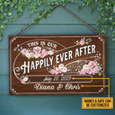 Wedding This Is Our Happily Ever After Custom Wood Rectangle Sign