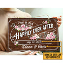 Wedding This Is Our Happily Ever After Custom Wood Rectangle Sign