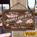 Wedding This Is Our Happily Ever After Custom Wood Rectangle Sign
